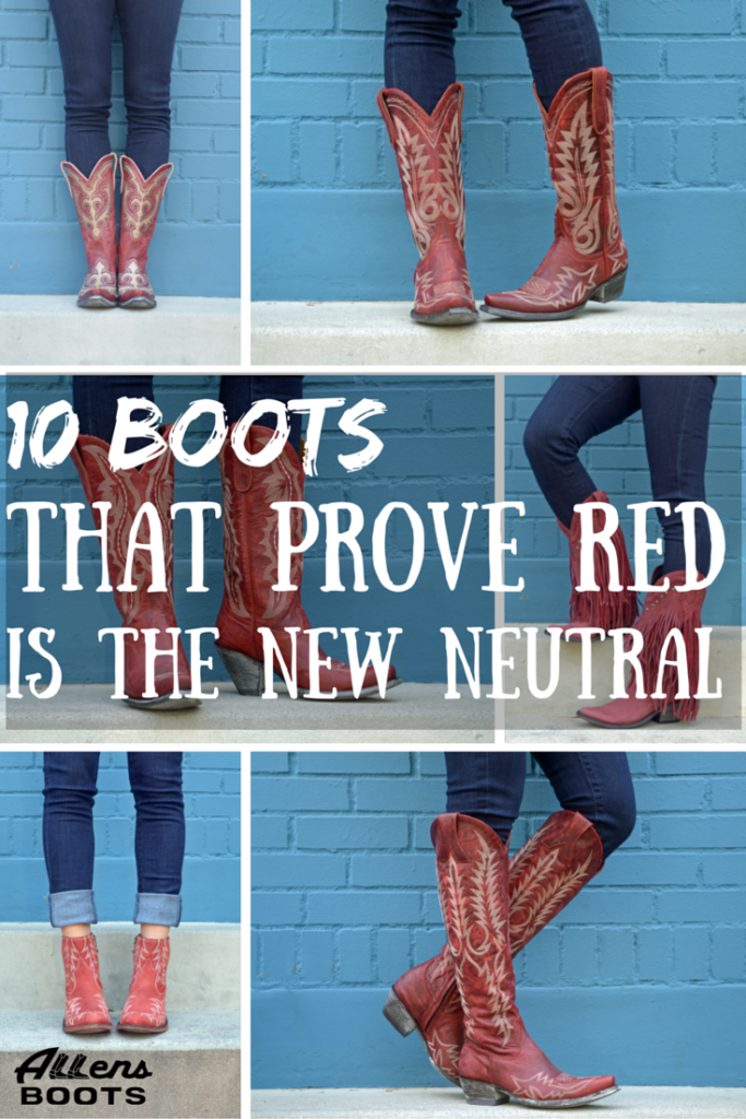 Allens Boots | Red Cowgirl Boots